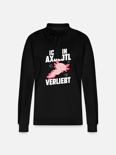 Axolotl - Polo à manches longues bio PREPSTER Stanley/Stella Unisexe - noir