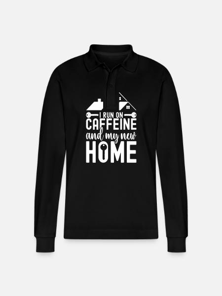Homeowners Housewarming Party - Stanley/Stella Organic Unisex Long-Sleeved Polo Shirt Prepster - black
