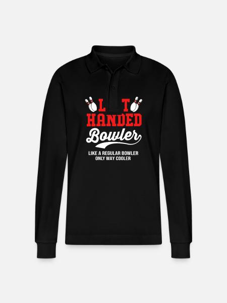 Bowling - Stanley/Stella Organic Unisex Long-Sleeved Polo Shirt Prepster - black