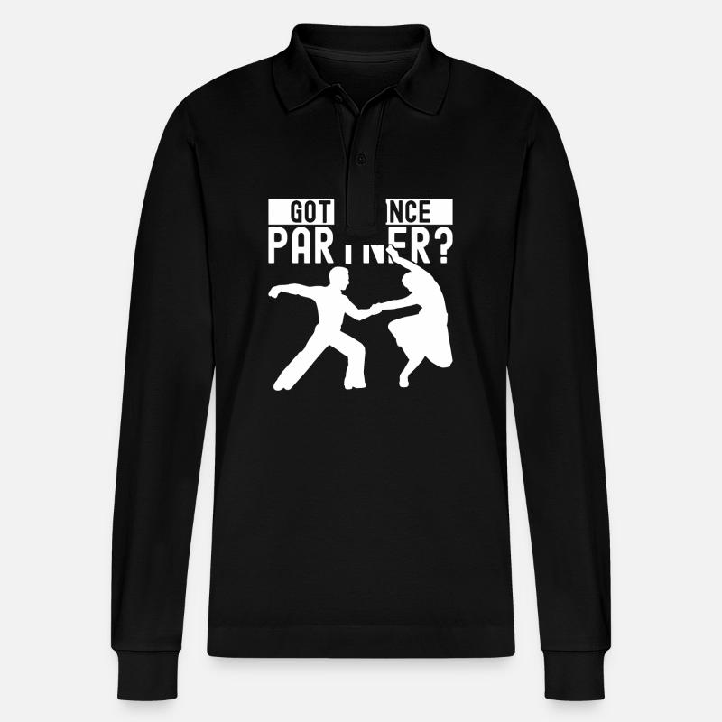 Ballsaal Tanz Ballsaaltänzer Gesellschaftstänzer - Stanley/Stella Unisex Bio-Langarm-Poloshirt Prepster - Schwarz
