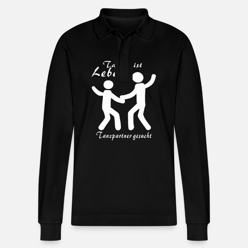 Danser, c’est la vie - Polo à manches longues bio PREPSTER Stanley/Stella Unisexe - noir