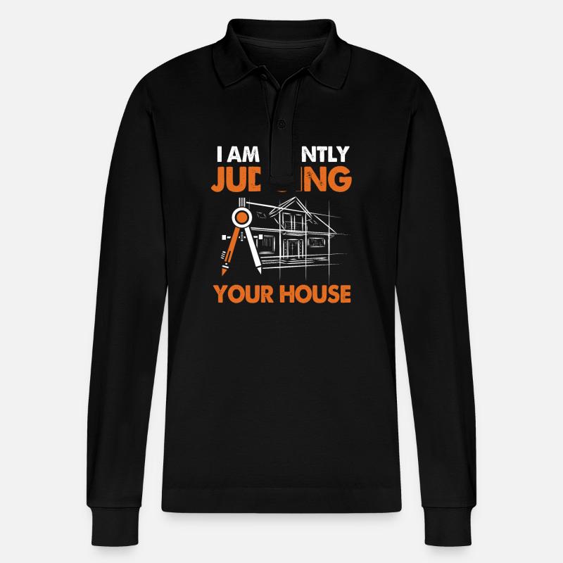 Architecte Architecture - Polo à manches longues bio PREPSTER Stanley/Stella Unisexe - noir