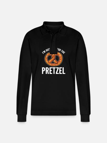 pretzel - Stanley/Stella Organic Unisex Long-Sleeved Polo Shirt Prepster - black