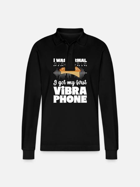Vibraphon Vibraphonist - Stanley/Stella Unisex Bio-Langarm-Poloshirt Prepster - Schwarz