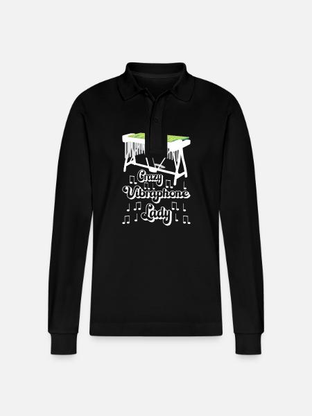 Vibraphon Vibraphonist - Stanley/Stella Unisex Bio-Langarm-Poloshirt Prepster - Schwarz