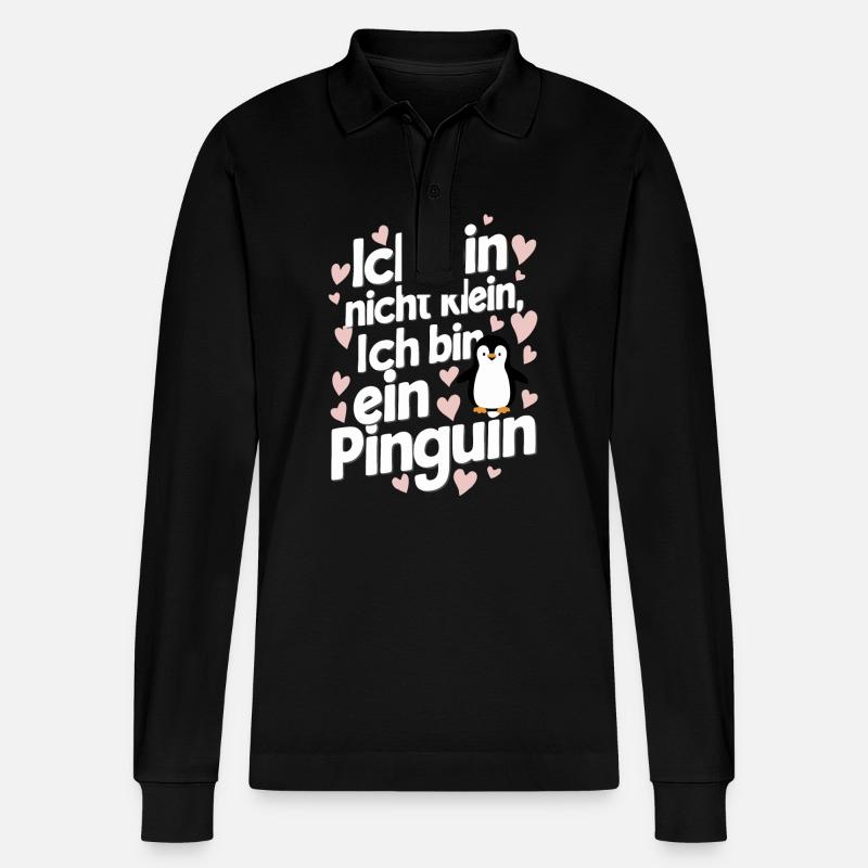 Pingouin Petits pingouins Pingouin empereur - Polo à manches longues bio PREPSTER Stanley/Stella Unisexe - noir