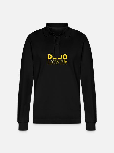 Dodo - Stanley/Stella Organic Unisex Long-Sleeved Polo Shirt Prepster - black