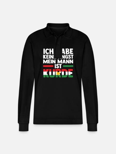 Kurds Kurdistan - Stanley/Stella Organic Unisex Long-Sleeved Polo Shirt Prepster - black