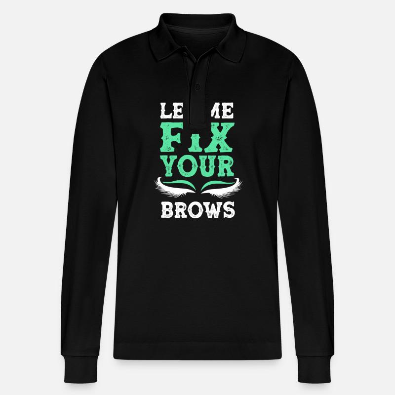 Kosmetikerin - Stanley/Stella Unisex Bio-Langarm-Poloshirt Prepster - Schwarz