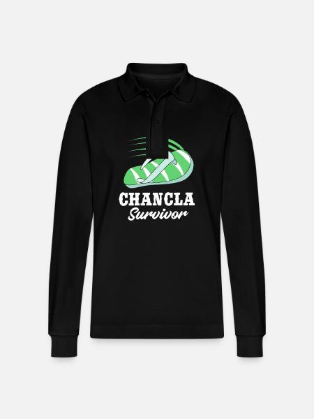 Latina Mutter - Stanley/Stella Unisex Bio-Langarm-Poloshirt Prepster - Schwarz