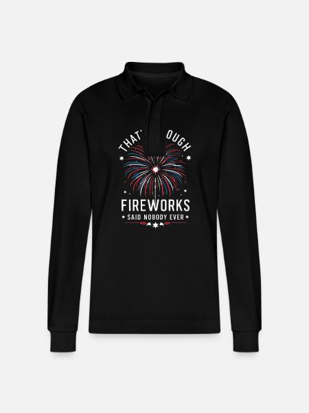 Pyrotechnics Fireworks Pyrotechnics - Stanley/Stella Organic Unisex Long-Sleeved Polo Shirt Prepster - black