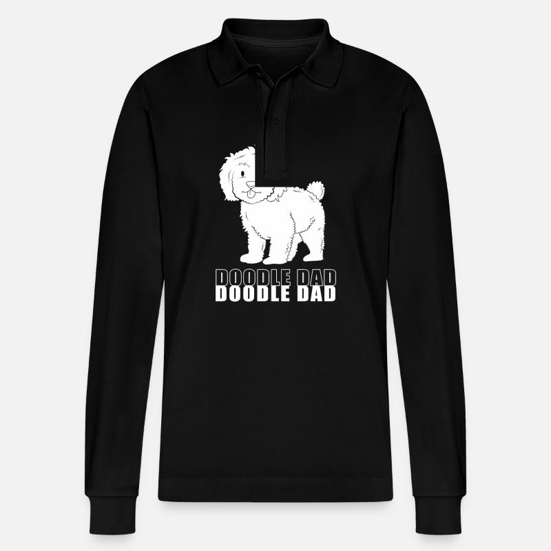 Goldendoodle - Stanley/Stella Unisex Bio-Langarm-Poloshirt Prepster - Schwarz