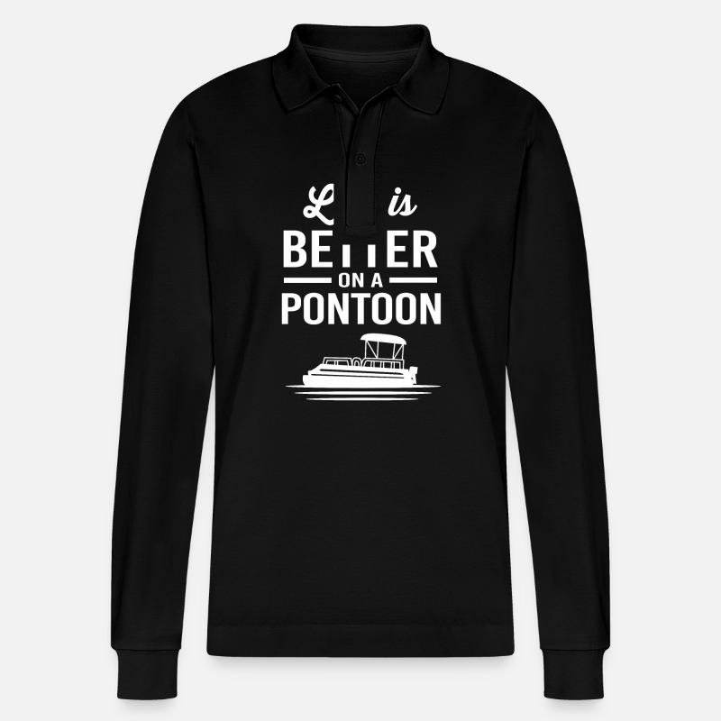 Bateau ponton Bateau Bateaux - Polo à manches longues bio PREPSTER Stanley/Stella Unisexe - noir