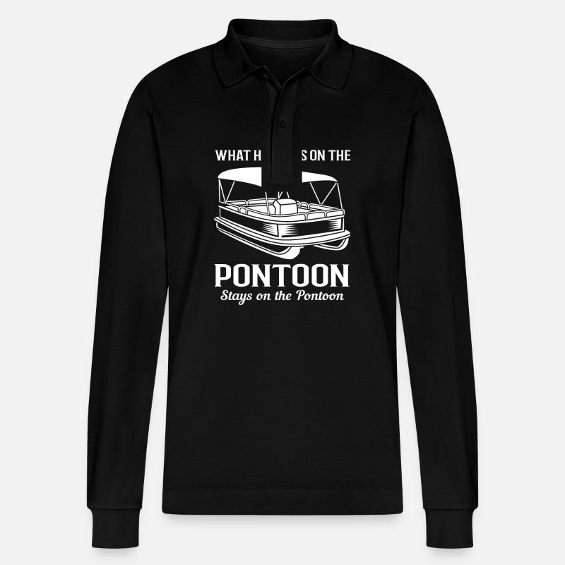 Bateau ponton Bateau Bateaux - Polo à manches longues bio PREPSTER Stanley/Stella Unisexe - noir