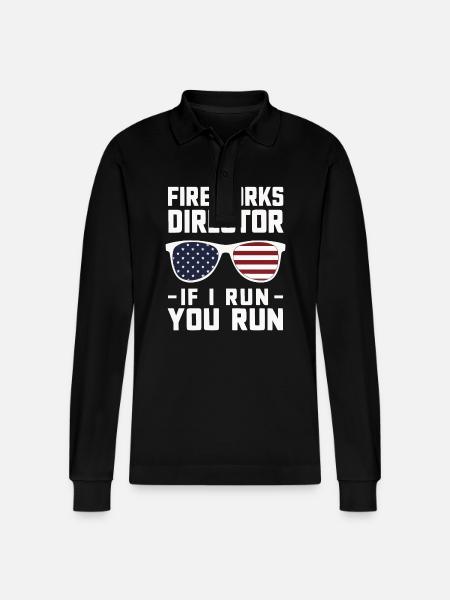 Pyrotechnics Fireworks Pyrotechnics - Stanley/Stella Organic Unisex Long-Sleeved Polo Shirt Prepster - black