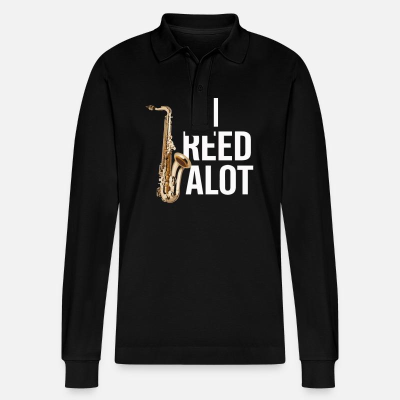 Saxophone Saxophone - Polo à manches longues bio PREPSTER Stanley/Stella Unisexe - noir