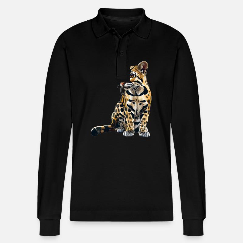 Ocelots Ocelot - Polo à manches longues bio PREPSTER Stanley/Stella Unisexe - noir