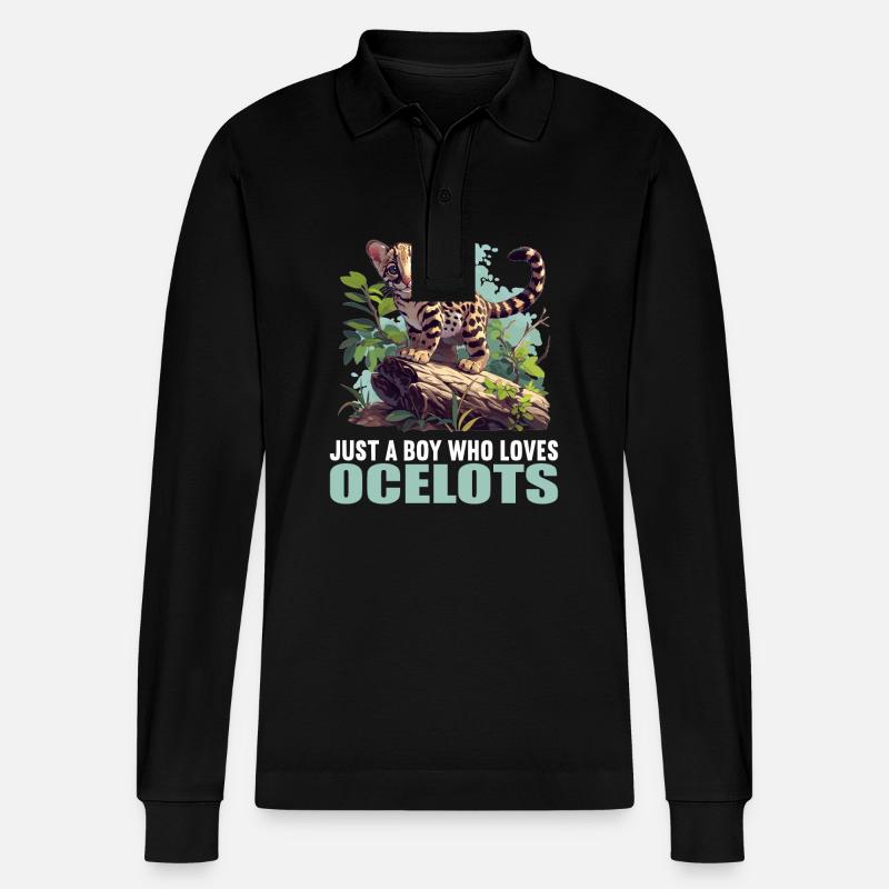 Ocelots Ocelot - Polo à manches longues bio PREPSTER Stanley/Stella Unisexe - noir