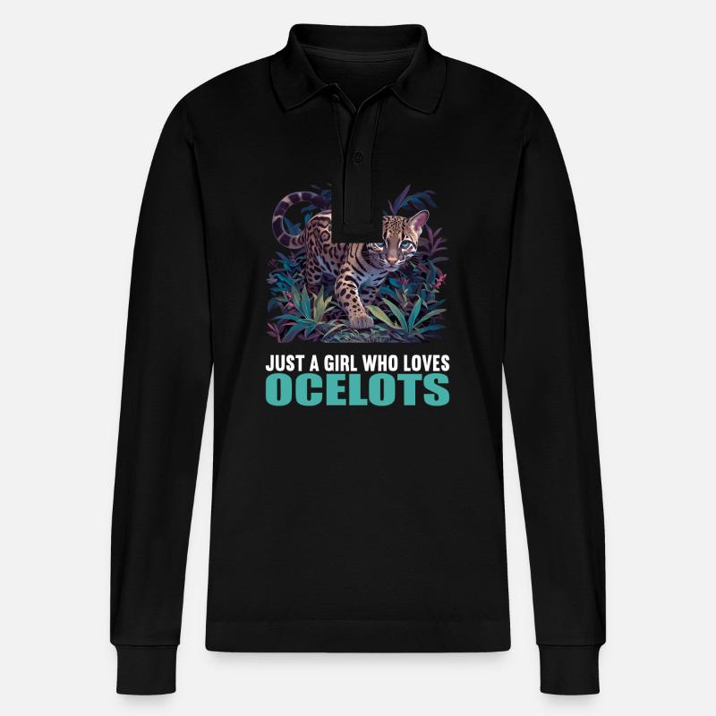Ocelots Ocelot - Polo à manches longues bio PREPSTER Stanley/Stella Unisexe - noir