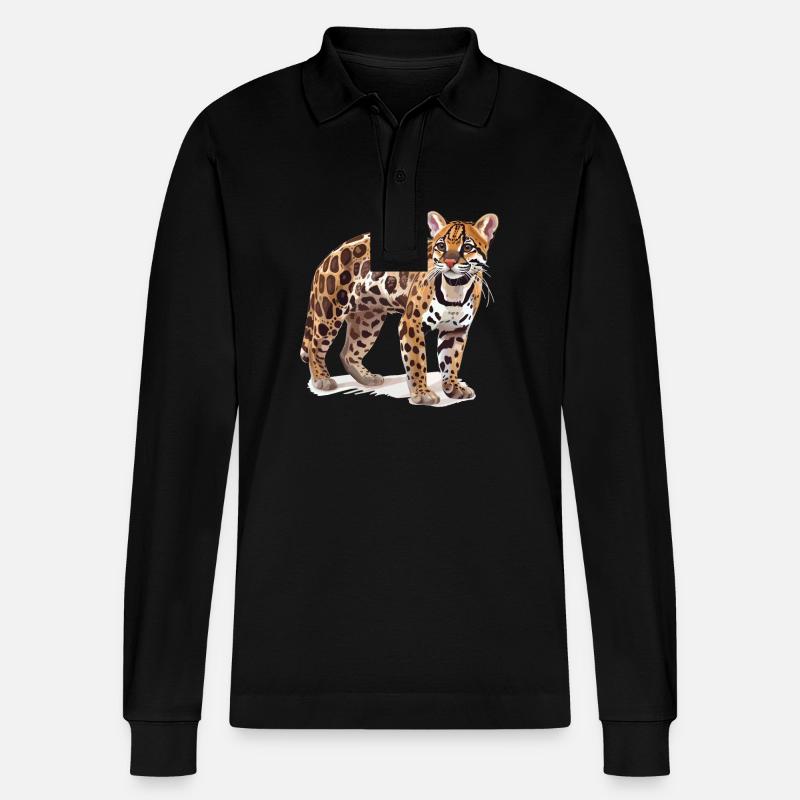 Ocelots Ocelot - Polo à manches longues bio PREPSTER Stanley/Stella Unisexe - noir