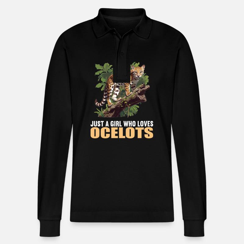 Ocelots Ocelot - Polo à manches longues bio PREPSTER Stanley/Stella Unisexe - noir