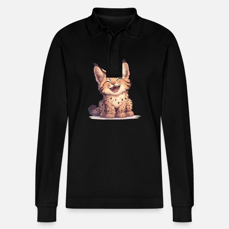 Bobcats Rotluchse Rotluchs Luchs - Stanley/Stella Unisex Bio-Langarm-Poloshirt Prepster - Schwarz