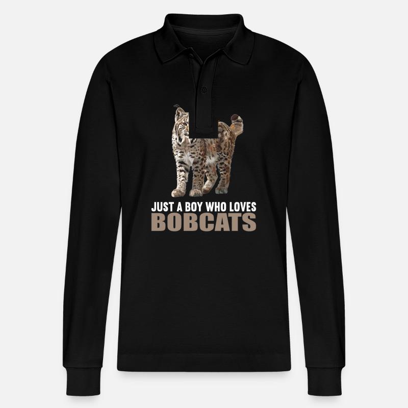Bobcats Rotluchse Rotluchs Luchs - Stanley/Stella Unisex Bio-Langarm-Poloshirt Prepster - Schwarz
