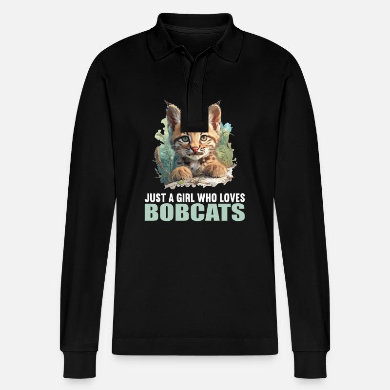 Bobcats Rotluchse Rotluchs Luchs - Stanley/Stella Unisex Bio-Langarm-Poloshirt Prepster - Schwarz