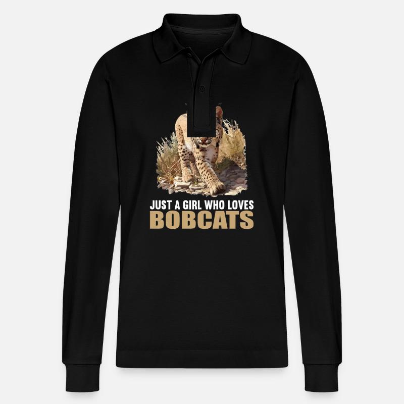 Bobcats Rotluchse Rotluchs Luchs - Stanley/Stella Unisex Bio-Langarm-Poloshirt Prepster - Schwarz