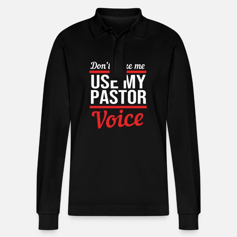 Pasteur - Polo à manches longues bio PREPSTER Stanley/Stella Unisexe - noir