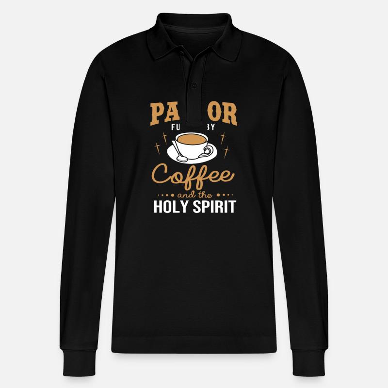 Pasteur - Polo à manches longues bio PREPSTER Stanley/Stella Unisexe - noir