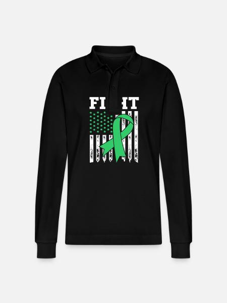 Lebererkrankung - Stanley/Stella Unisex Bio-Langarm-Poloshirt Prepster - Schwarz