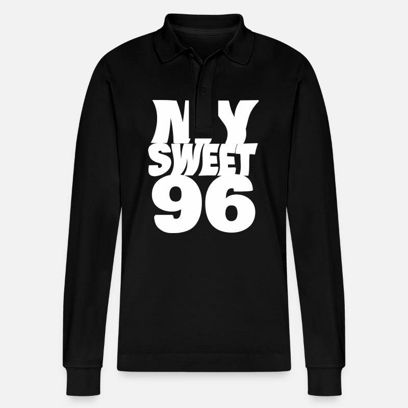Süß 96 - Stanley/Stella Unisex Bio-Langarm-Poloshirt Prepster - Schwarz