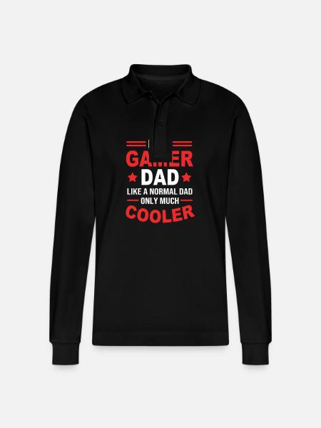 Gamer - Stanley/Stella Unisex Bio-Langarm-Poloshirt Prepster - Schwarz