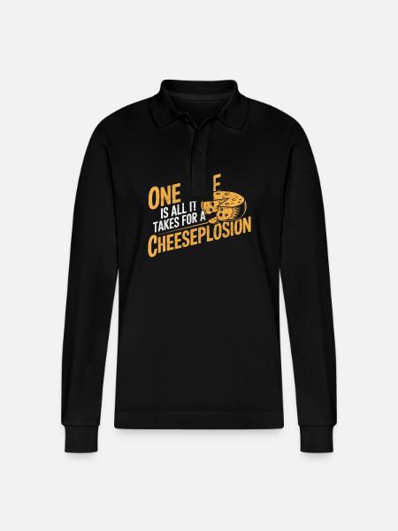 Lactose intolerance Lactose intolerant - Stanley/Stella Organic Unisex Long-Sleeved Polo Shirt Prepster - black