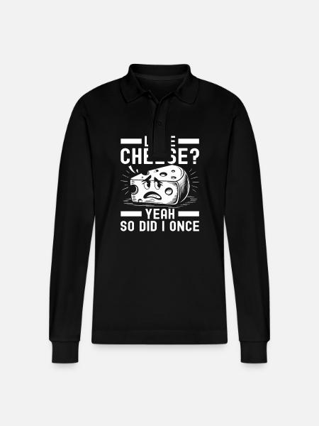 Lactose intolerance Lactose intolerant - Stanley/Stella Organic Unisex Long-Sleeved Polo Shirt Prepster - black