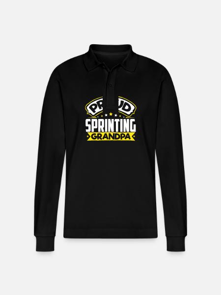 Sports Papi Sprint Papi - Polo à manches longues bio PREPSTER Stanley/Stella Unisexe - noir