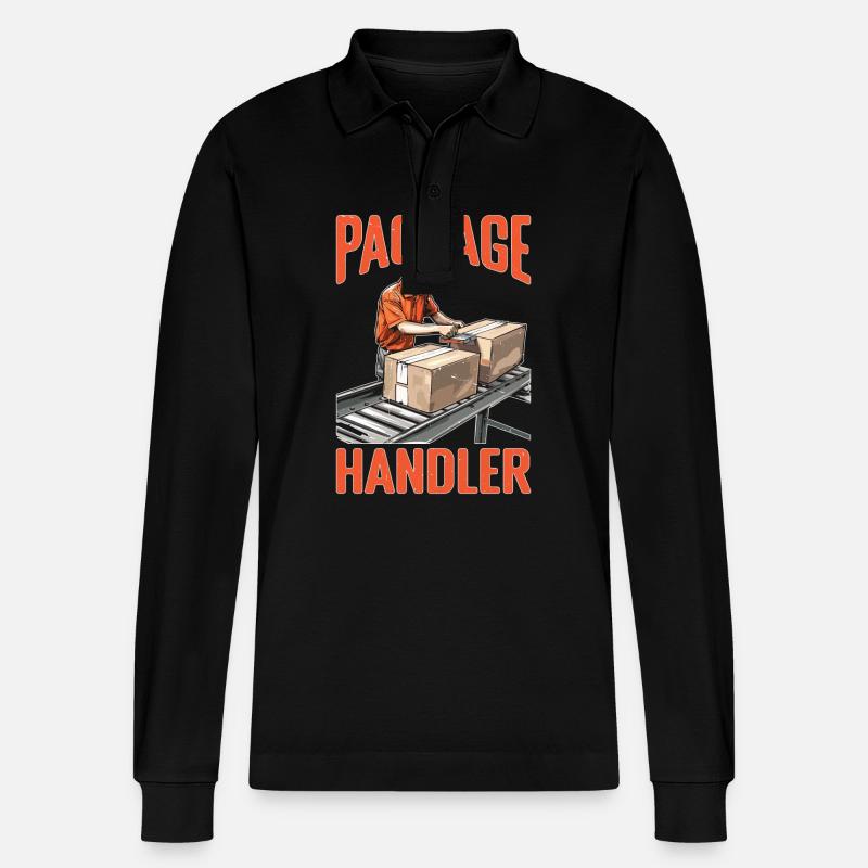 Package Handler 5 - Stanley/Stella Unisex Bio-Langarm-Poloshirt Prepster - Schwarz