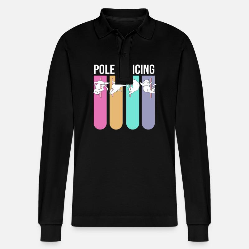 Pole Dance - Polo à manches longues bio PREPSTER Stanley/Stella Unisexe - noir