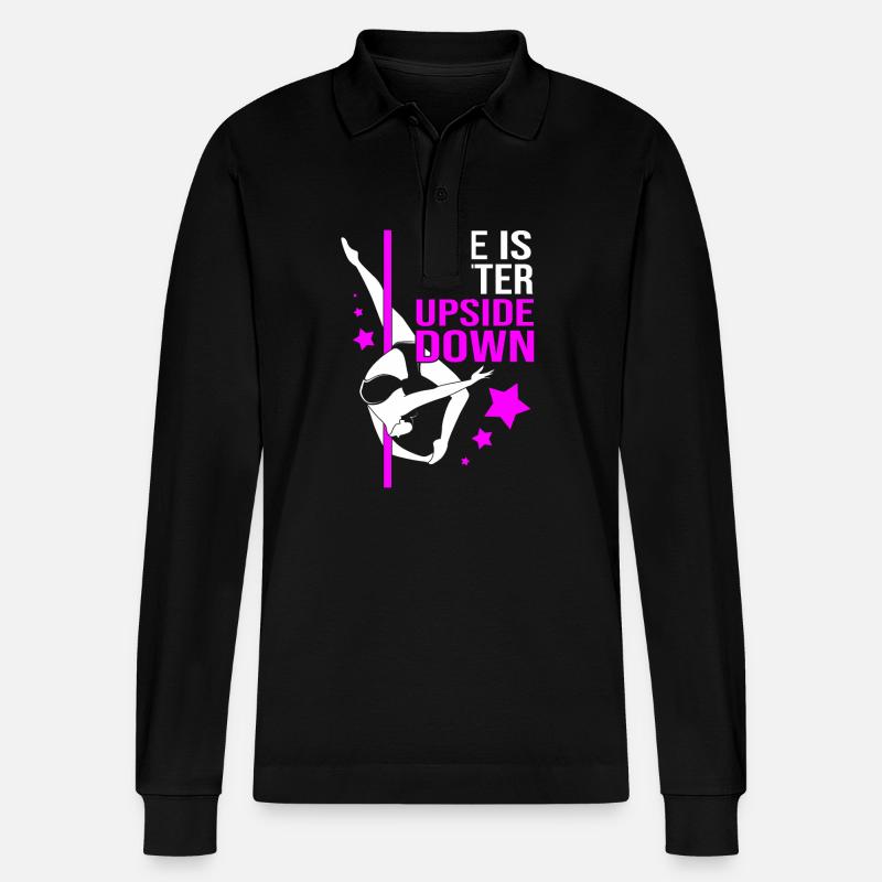 Pole Dance - Polo à manches longues bio PREPSTER Stanley/Stella Unisexe - noir