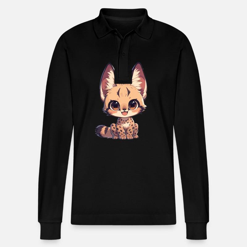 Servale Serval - Polo à manches longues bio PREPSTER Stanley/Stella Unisexe - noir