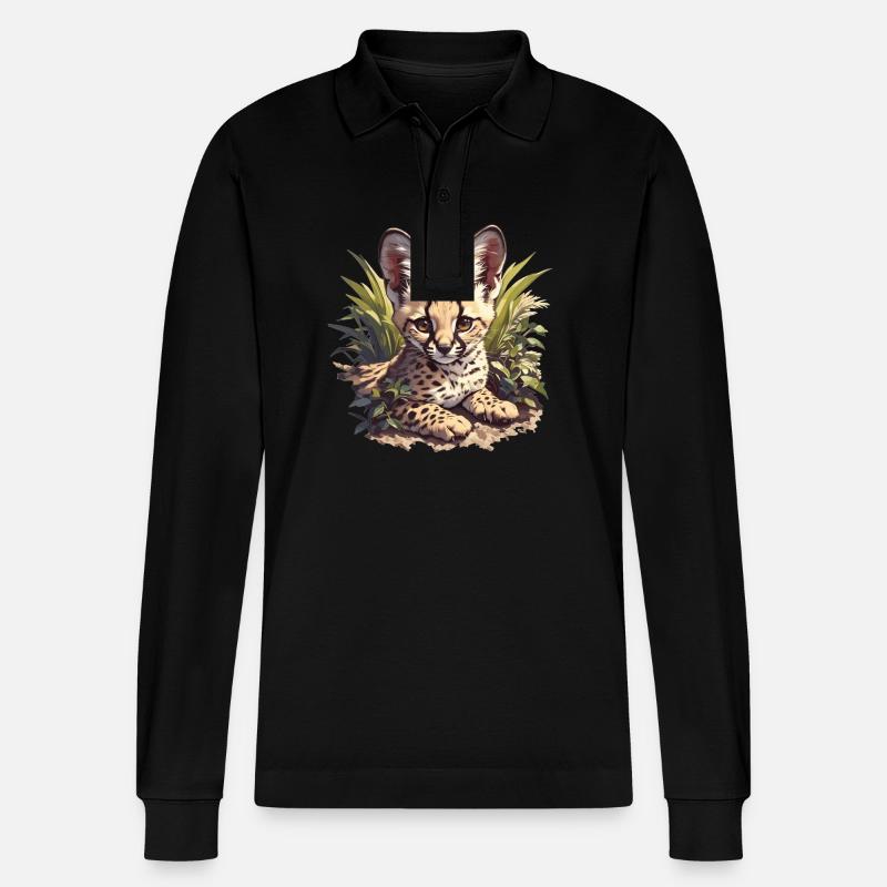 Servale Serval - Polo à manches longues bio PREPSTER Stanley/Stella Unisexe - noir