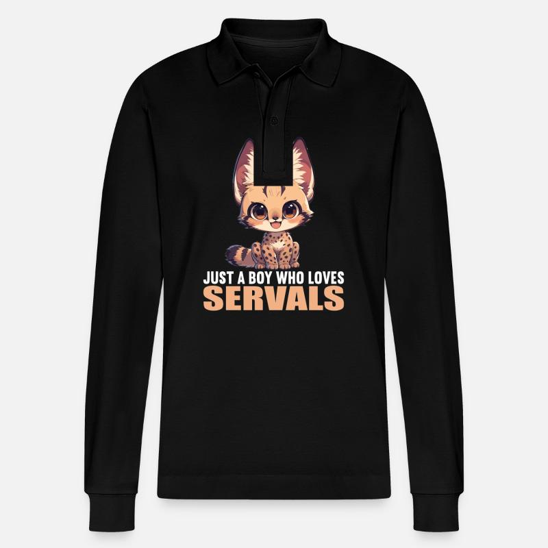 Servale Serval - Polo à manches longues bio PREPSTER Stanley/Stella Unisexe - noir
