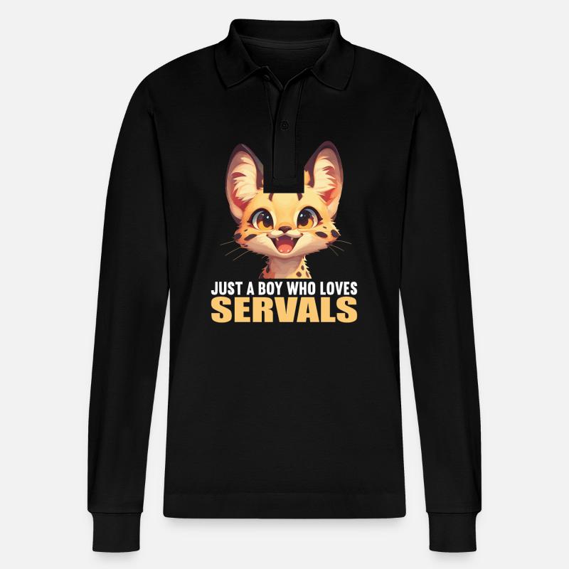 Servale Serval - Polo à manches longues bio PREPSTER Stanley/Stella Unisexe - noir