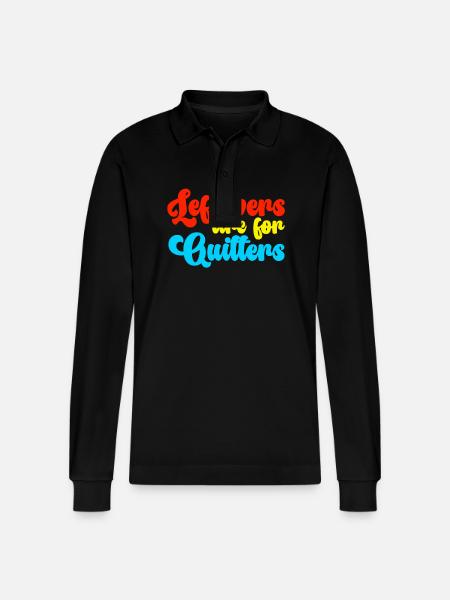 Rester er til rygere Sjov mad Citat - Stanley/Stella Prepster økologisk unisex langærmet poloshirt - sort