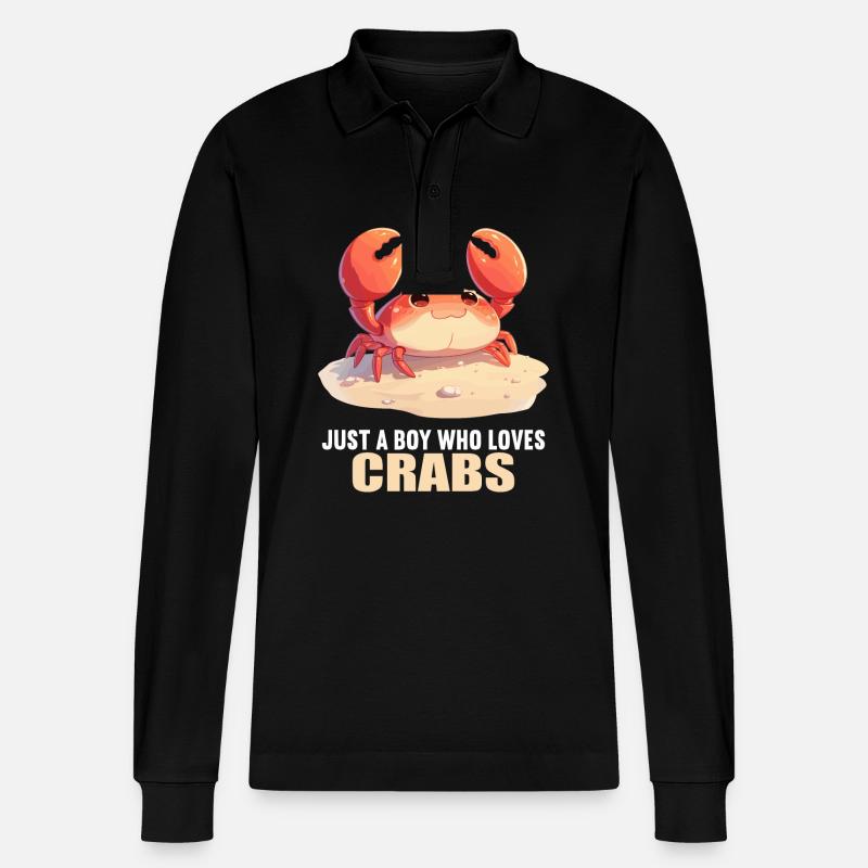 Crabe Crabe - Polo à manches longues bio PREPSTER Stanley/Stella Unisexe - noir