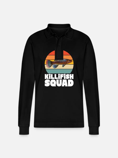 Killifisch Aquarium Fish Lovers - Stanley/Stella Organic Unisex Long-Sleeved Polo Shirt Prepster - black