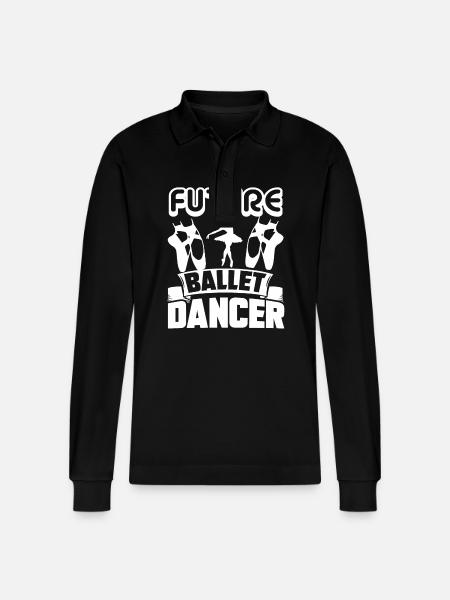 Ballet Dancer Future Ballet Dancer - Stanley/Stella Organic Unisex Long-Sleeved Polo Shirt Prepster - black