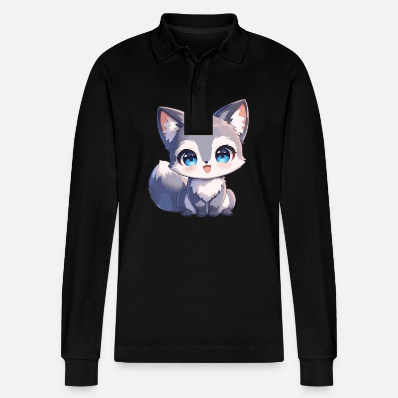 Graufüchse Graufuchs - Stanley/Stella Unisex Bio-Langarm-Poloshirt Prepster - Schwarz