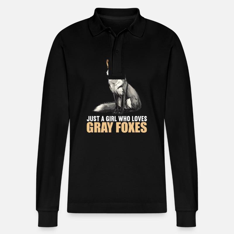Graufüchse Graufuchs - Stanley/Stella Unisex Bio-Langarm-Poloshirt Prepster - Schwarz